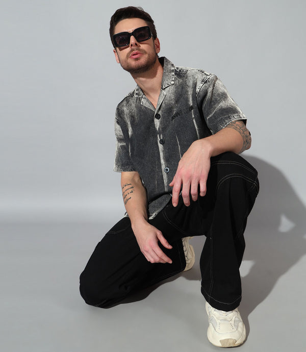 GREY SIGNATURE | OVERSIZED SHIRT